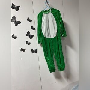 Green Plush Frog One-Piece Costume with White Belly size S 910